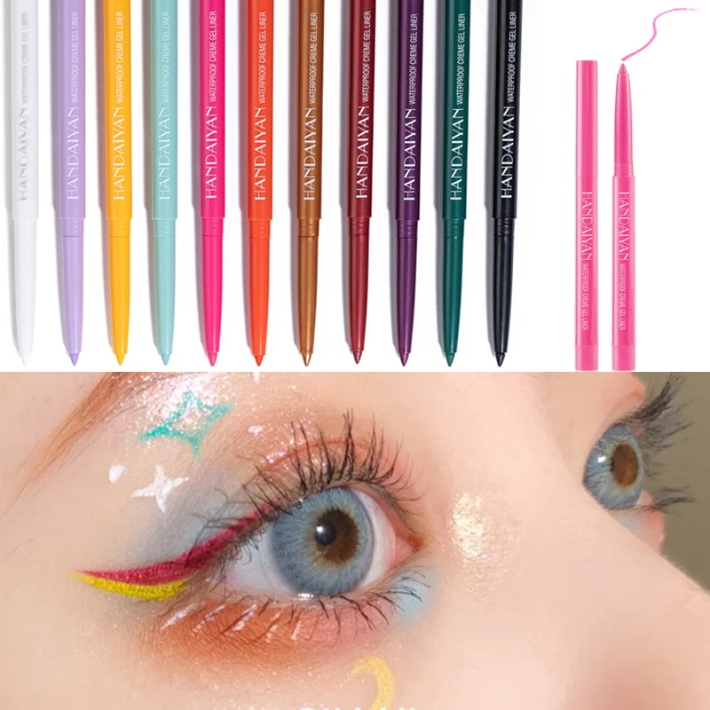

20pcs Color Eyeliner Pencils Gel Eyeliner Waterproof Pencil Sweatproof Quick Dry Smudge Free Ultra Fine Color Eyeliner Set