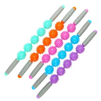 

Full Body Massage Spiny Ball Massager Muscle Massage Roller Silicone Roller Yoga Stick Hedgehog Massager Relaxing Fascia Beauty