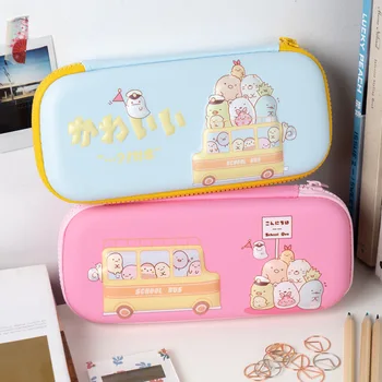 

4PCS/LOT Cute Animal Friends EVA Zipper Pencil Bag 107*45*230mm Kawaii Children Stationery Gift