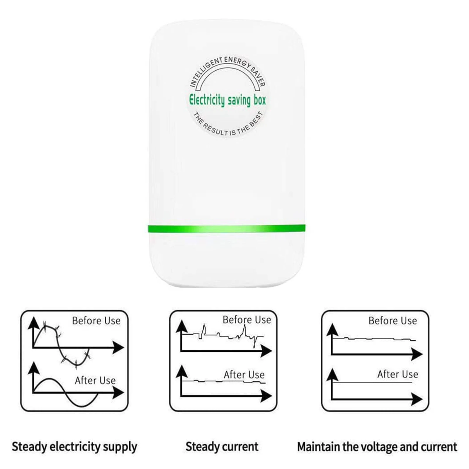 Household Power Saving Tool Energy Saver Electricity Saving Box for Office Electric Smart Billing Killer Device 90-250V UK Plug