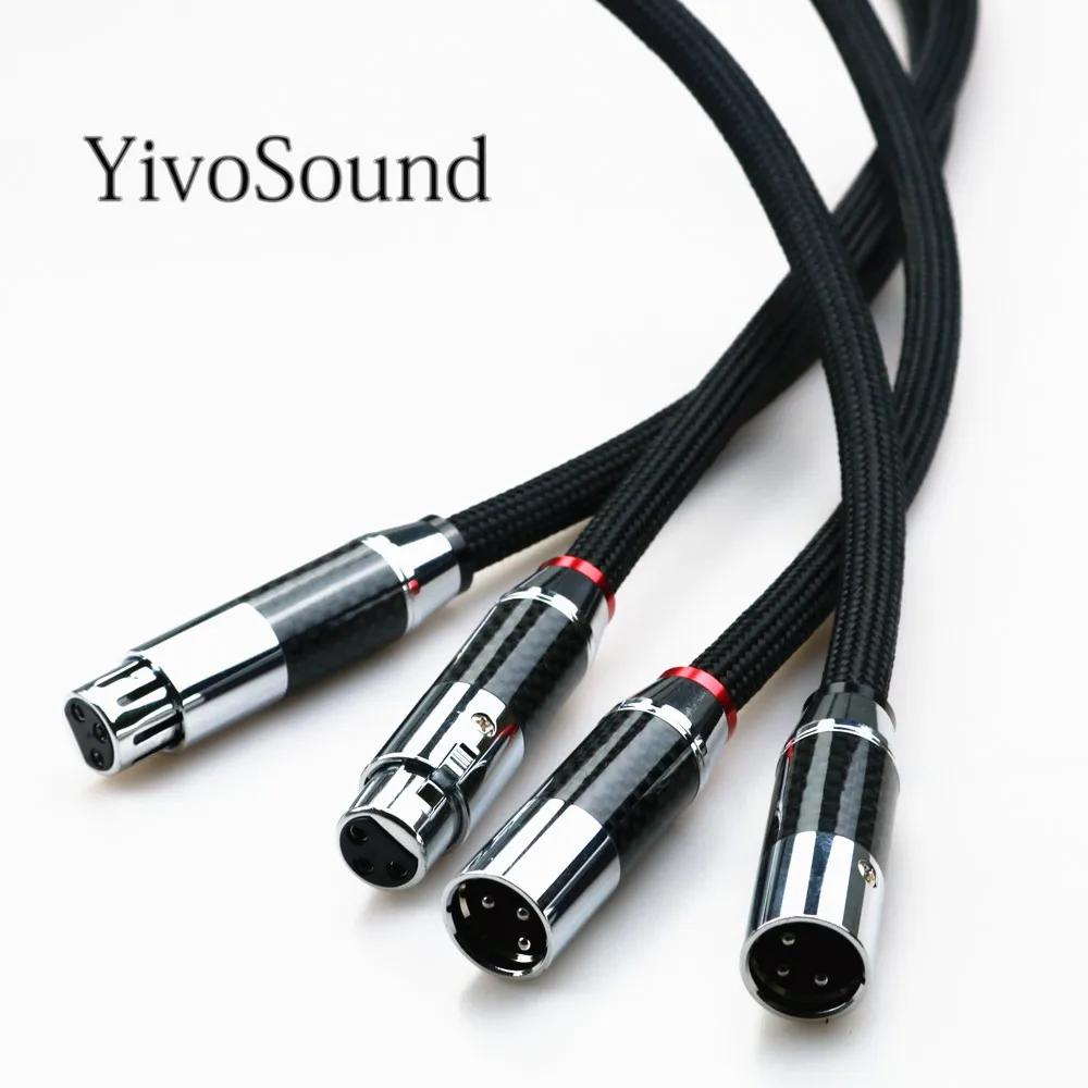 Yivosound HIFI XLR rca jack Audio Copper OFC PCOCC сбалансированный телефонный кабель|Кабели VGA| |