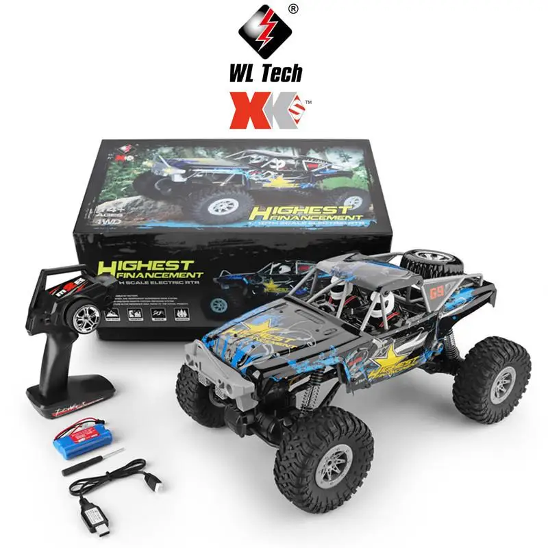 

Wltoys 104310 RC Car 1:10 Climbing Car 4WD Dual Motor RC Buggy Off Road Vehicle 2.4G Remote Control Car Gift Toys for Boys Trcuk