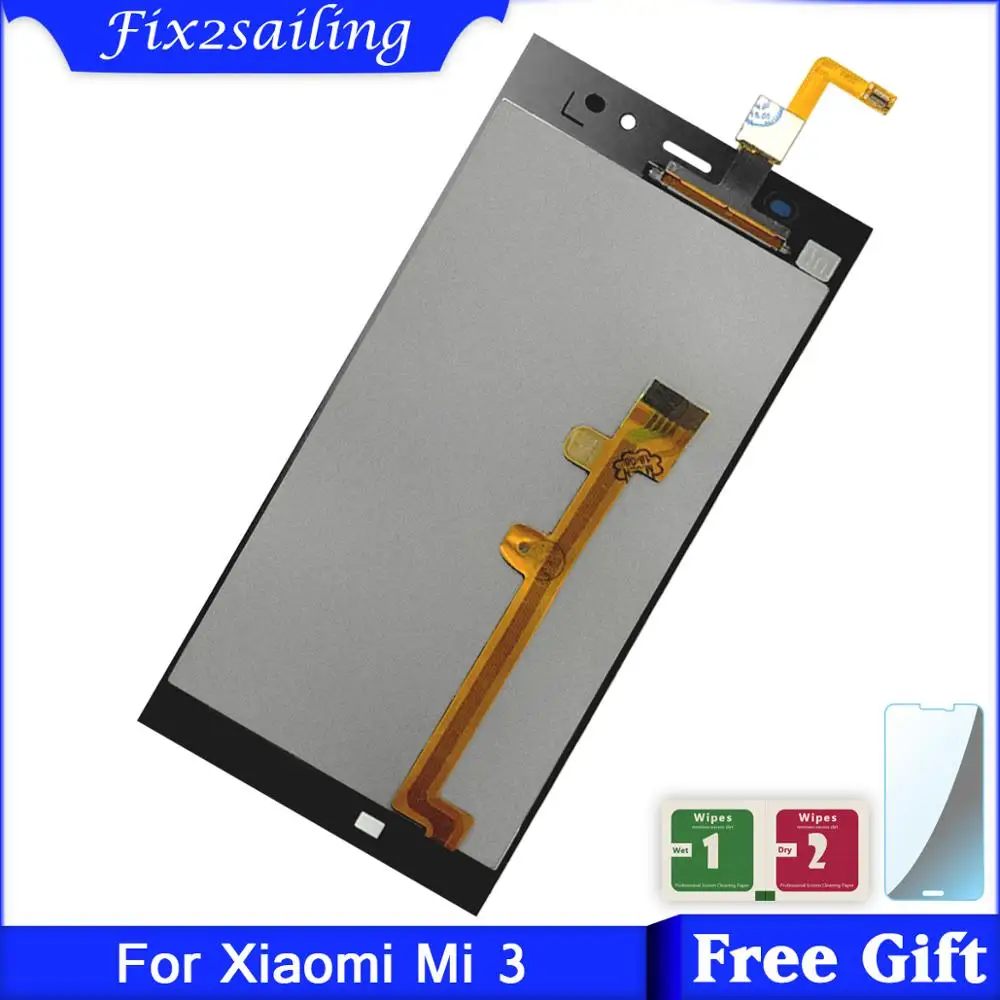 Супер Amoled ЖК-экран для XIAOMI Mi3 ЖК-дисплей + сенсорный экран Замена Xiaomi Mi 3 дисплей 5 0