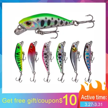 

Bassland 2020 New Style swimbait fishing lure minnow hard lure sinking 3D eyes micro rapala fishing baits rapala
