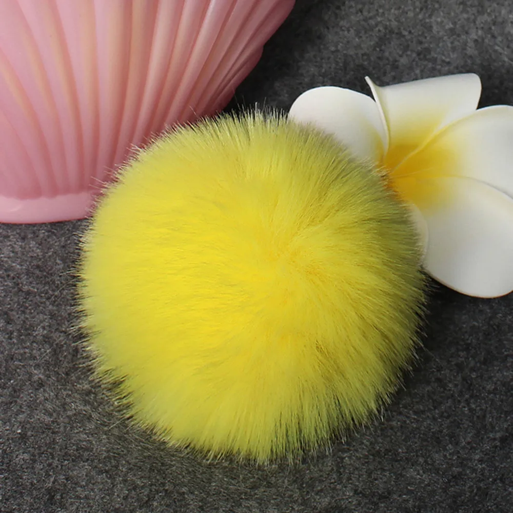 Новинка, лучшая, сделай сам, искусственный Лисий мех, пушистый помпон, для вязания, шапка, шапки для женщин, chapeu feminino, Прямая поставка^ 40
