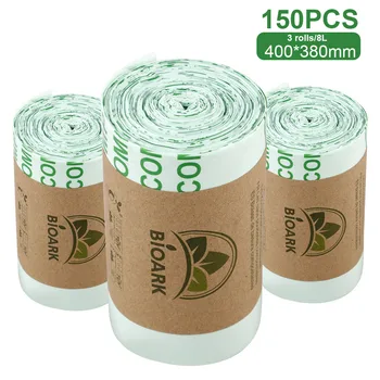 

50/100/150pc Kitchen Environmentally Biodegradable Garbage Compostable Bags Degradable Trash Bags House Food Waste Storage Use
