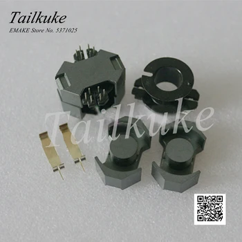 

2pcs/lot RM10 Magnetic Core Supporting Vertical 6+6 Skeleton Transformer Core RM10 Ferrite Core PC40 Steel Clip