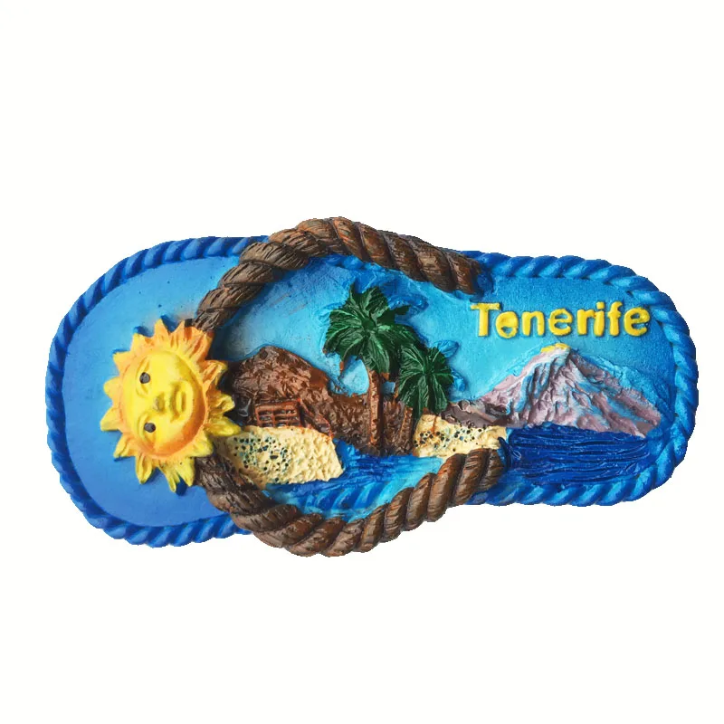 Europe Spain Fridge Magnets Spanish Island of Tenerife Tourism Souvenir Decorative Refrigerator Magnets Home Decor Gift Ideas