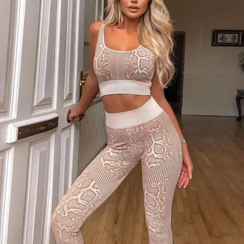 Snakeskin workout set Clearance