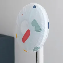 Пылезащитная крышка вентилятора летняя моющаяся круглая защита вентилятора защита от пыли QP2