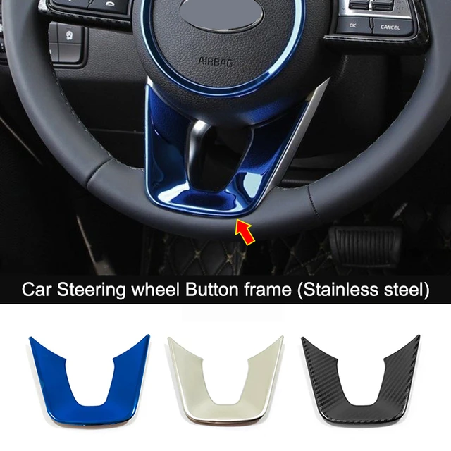 Stainless steel Car steering wheel button Sticker Decoration Cover Trim For KIA  XCeed 2019 2020 2021 Car Accessories 1pcs - AliExpress