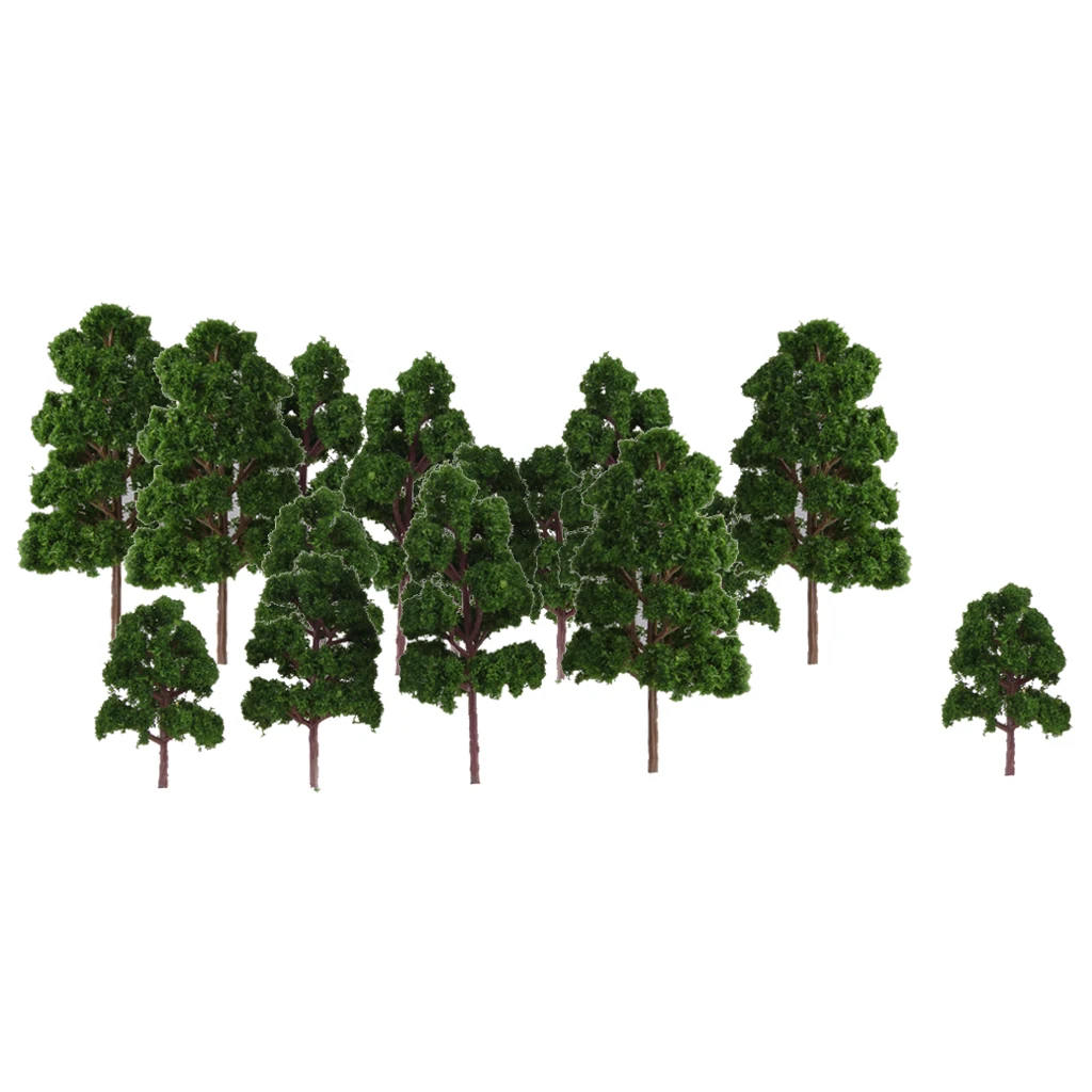 20 Mixed Scale Model Trees Train Railroad Micro Landscape Layout HO N Z Gauge Model Tree Decorate For Kid Gift 4