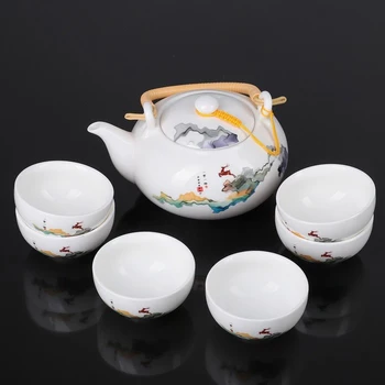 

Set for the tea ceremony "Deer", 7 items: teapot 700 ml, cup 80 ml