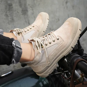 

western Winter protective work ankle black heel boot boots coturno for MEN home winter tactical vintage BOOTS rubber boty men