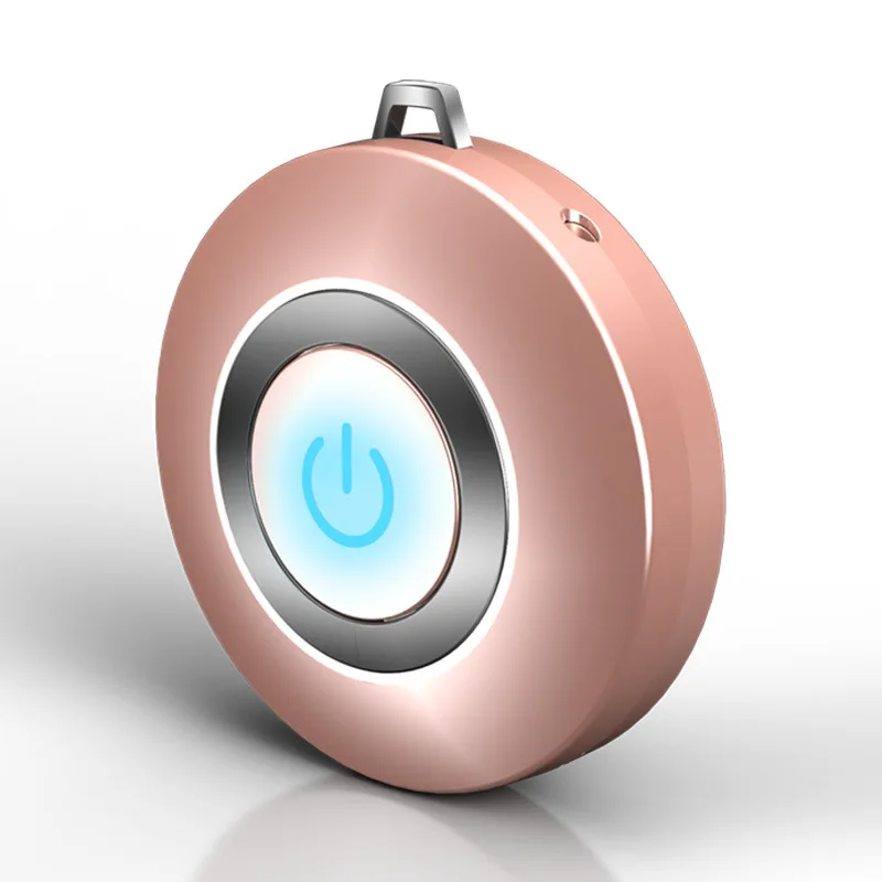 Gold Портативный очиститель воздуха, мини-очиститель воздуха с USB, генератор отрицательных ионов, низкий уровень шума, освежитель воздуха - Цвет: Gold