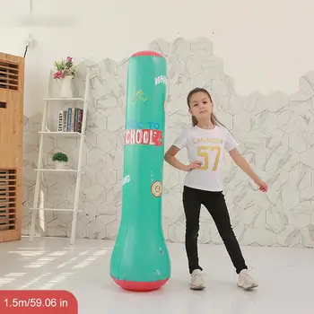 

120/150/160cm Children Boxing Punching Tumbler Bag Stress Punch Tower Speed Bag Pressure Relief Bounce Back Sandbag