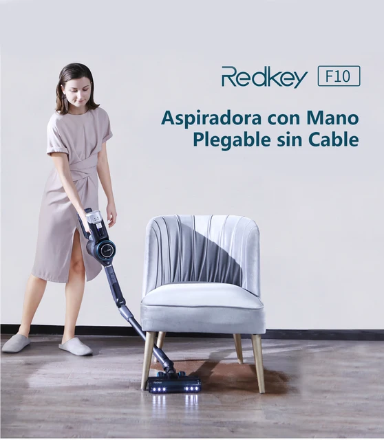 Aspiradora con cable, potente de 15 Kpa con aspiradoras de 400 W para el  hogar, aspiradora de mano ligera 4 en 1 sin bolsa, aspiradora ultra