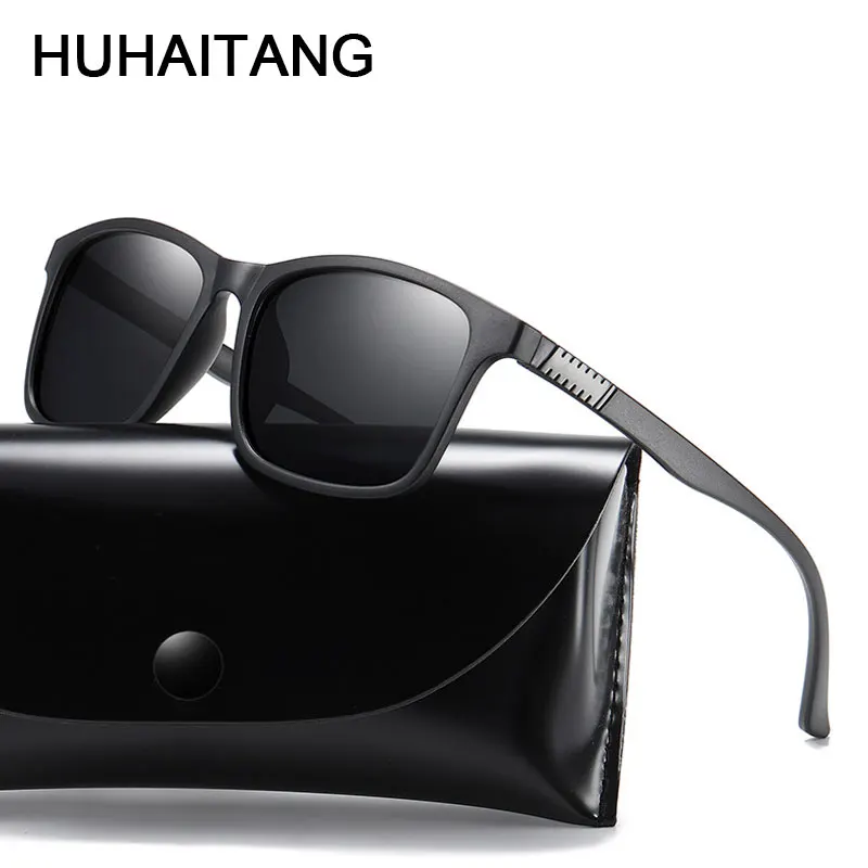 

HUHAITANG Luxury TR90 Sunglasses Polarized Men Vintage Light Sun Glasses Women Brand Designer Fashion Outdoor Sunglass For Mens