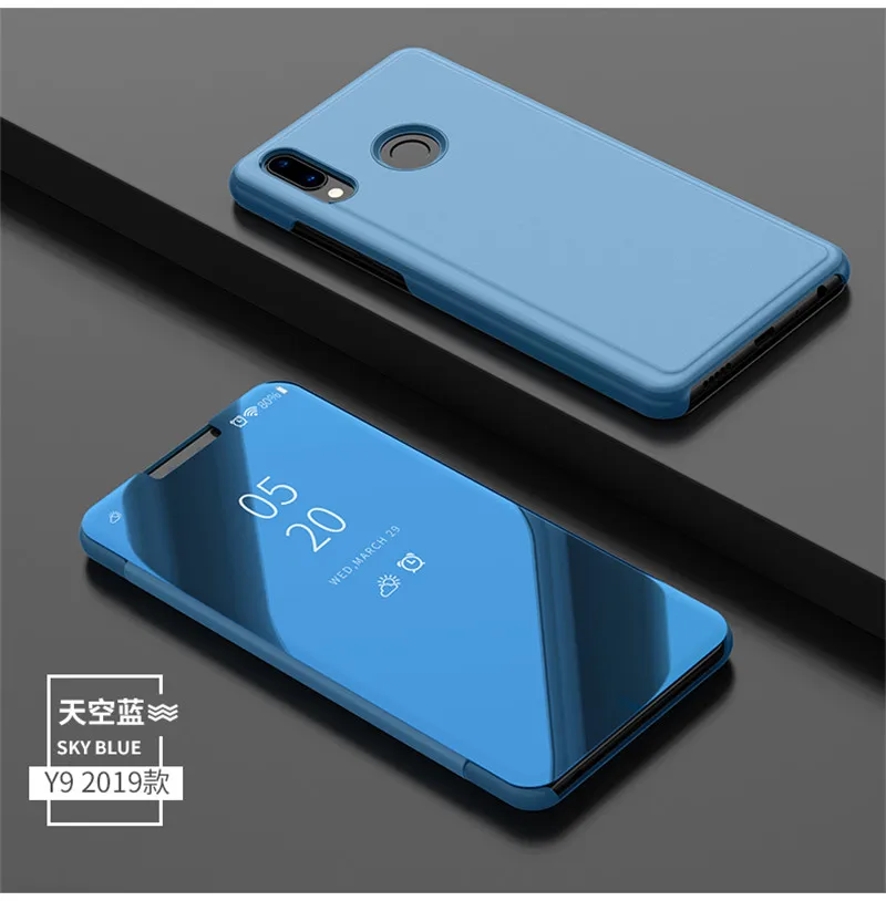 Роскошный зеркальный чехол для Huawei Y9a Y6S Y7p Y5p Y8p 2020 Y9 Prime жесткие чехлы с полным