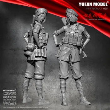 

1/35 Resin Figure Kits Yufan Model Female scout Model Self-assembled YFWW-2066-2