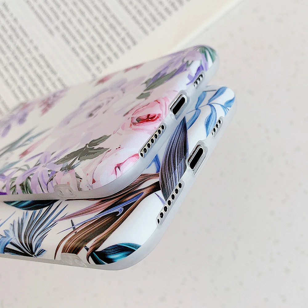 Ретро Чехол для iPhone 11 Pro Max XR X XS 7 8 6S Plus мягкий чехол IMD с полным корпусом задняя