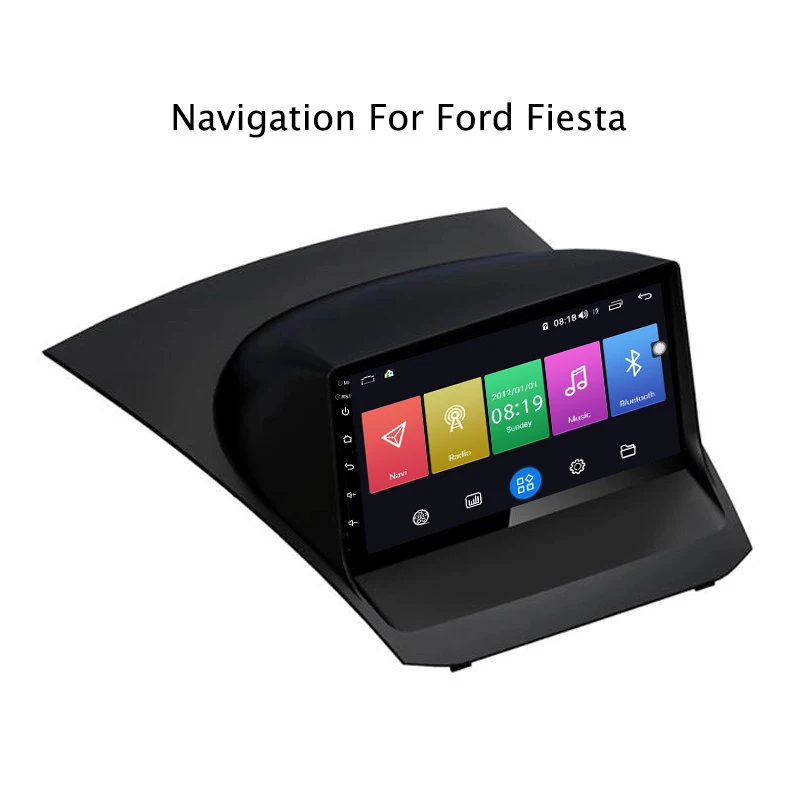 Ectwodvd 9 дюймов Andriod 8,1 автомобильный DVD gps для Ford Fiesta 2009- 4G ram 64G rom CarPlay DSP 4G LTE с wifi