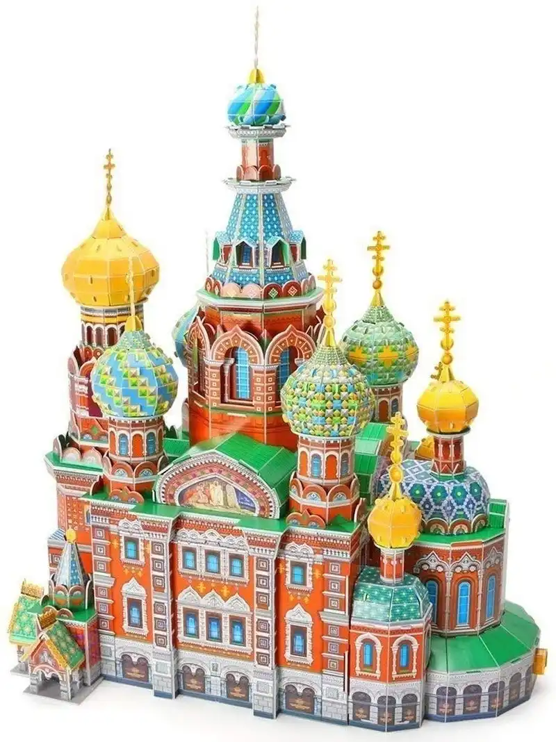 3d建設大聖堂パズルロシア建築建物教会モデルキットための大人のおもちゃ上の救世主血液モデル パズル Aliexpress