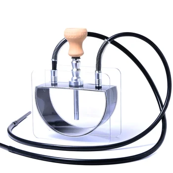 

Acrylic Hookah Shisha Pipe Double Hoses Narguile Completo Nargile Chicha Sisha Waterpijp flavour Bowl Metal Tongs Accessories