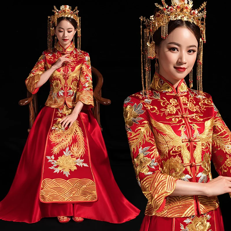 

Китайское платье размера плюс 6XLModern Cheongsam Qipao длинные Традиционный китайский свадебные рубашки восточные платья в китайском стиле Одежда в китайском стиле
