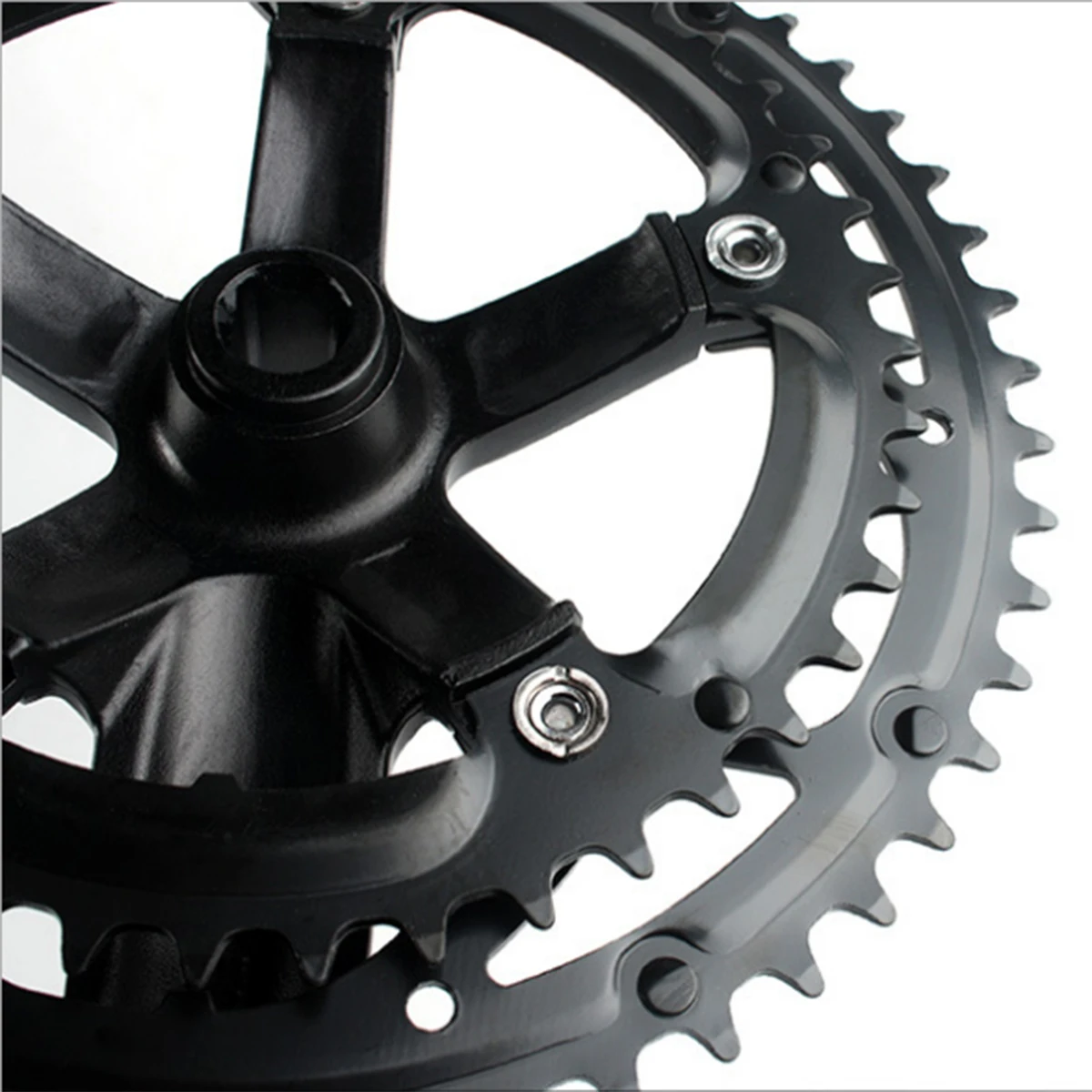 Алюминиевый горный велосипед 52/42 t pedaleira para bmx/bicicleta dobrativel 2x9/10 s com pedaleira de estrada