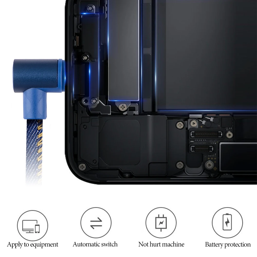 Mirco usb type C кабель AA Быстрая зарядка USB C Calbe двойной локоть type C кабель для samsung s9 s10 данных USB Mirco кабель провод USB