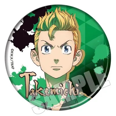 Anime Tokyo Revengers Cosplay Badges Manjiro Ken Takemichi Hinata Atsushi Chibi Costumes Accessories Kawaii Pins Broches Gifts takemichi