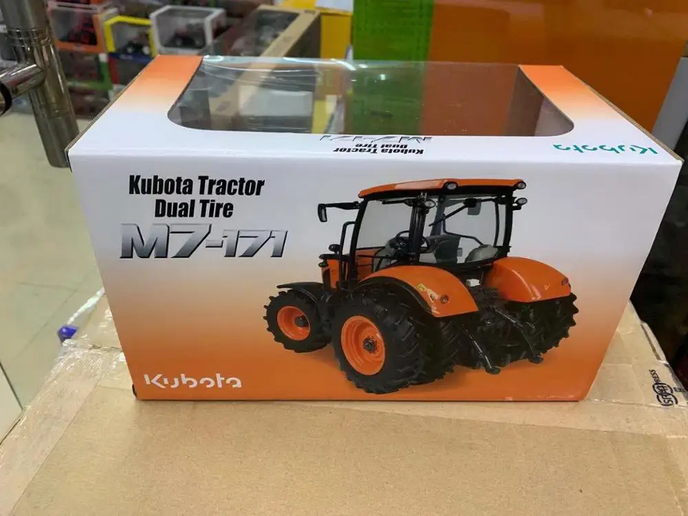 Universal Hobbies 1 32 Kubota M7172 19 6 Wheels Tractor Diecast Model Uh5387 Diecasts Toy Vehicles Aliexpress