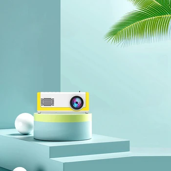 

M1 Mini LED Projector 1800 Lumens 1080P HD Home Media Player 3.5mm Audio HDMI USB TF/SD Multifunction Video Player US Plug