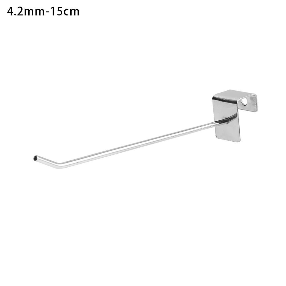 4.2mm-15cm 5 шт. Многофункциональный одинарный Pegboard крюк товары полка держатель розничный магазин Peg супермаркет дисплей крючки домашняя кухонная для хранения стойка - Цвет: 4.2mm-15cm