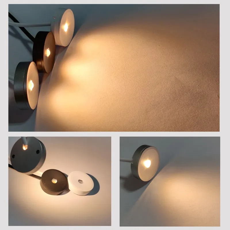 1watt 12volt ultra-thin 8 mm LED spotlight home mini focus cabinet under counter lighting wine kitchen display hotel kitchen led spotlight bar