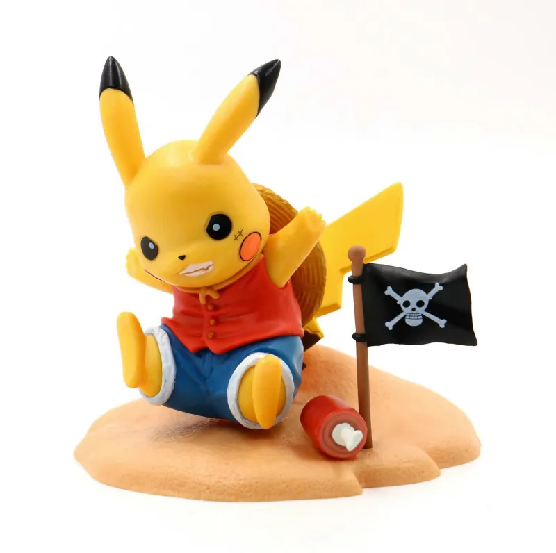 

Animation Pikachu Cosplay One piece Luffy toy model PVC Action Toy Doll
