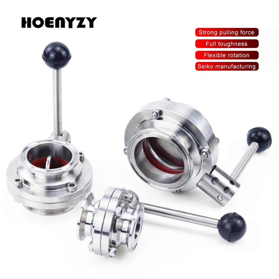 3/4 "1" 1-1/2" 2" 19/25/38/45/51/63 ミリメートルステンレス鋼 304 サニタリーバタフライバルブトライクランプ  50.5/64/77.5 ミリメートル自作ビール乳製品 - AliExpress ステンレス製バタフライバルブ 外径102mm、トライクランプ  119mm、自家製ビール・乳製品用 ... 1.5インチ 2インチ 3インチ 4インチ 19/25/38/51/63.5/76/102mm SS304 トライクランプ バタフラ