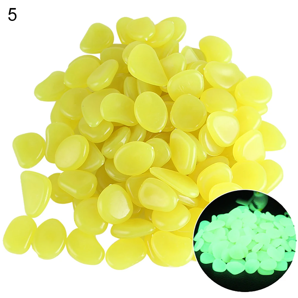 New 10Pcs Eco-Friendly Luminous Glowing Artificial Stone Aquarium Fish Tank Bonsai Garden Decor