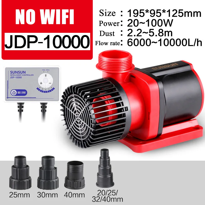 JDP10000 NOWIFI Водяной насос с переменной частотой JDP, большой регулируемый Погружной насос с регулируемым потоком, водяной насос для аквариума, бесшумный wifi 110 V-240 V SUNSUN - Цвет: JDP10000 NOWIFI