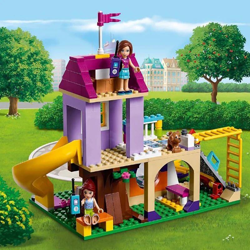 Друзья Heartlake City игровая площадка Совместимость legoinset 41325 строительные блоки для