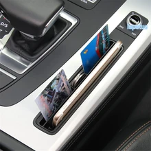 Lapetus Средний контрольный отсек для банковских карт коробка для хранения декоративная рамка Накладка подходит для Audi Q5 пластик черный вид