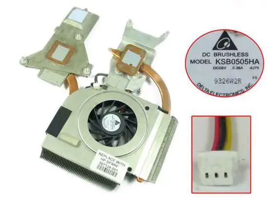 Вентилятор для радиатора DV6 DV5 KSB0505HA 8J75 507124 001 DC 5V Series охлаждающий
