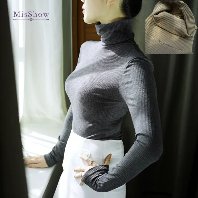 

Soft women's sweater tights Winter neck tall women's sweaters Tissue neck tall Octopus sleeves long Octopus