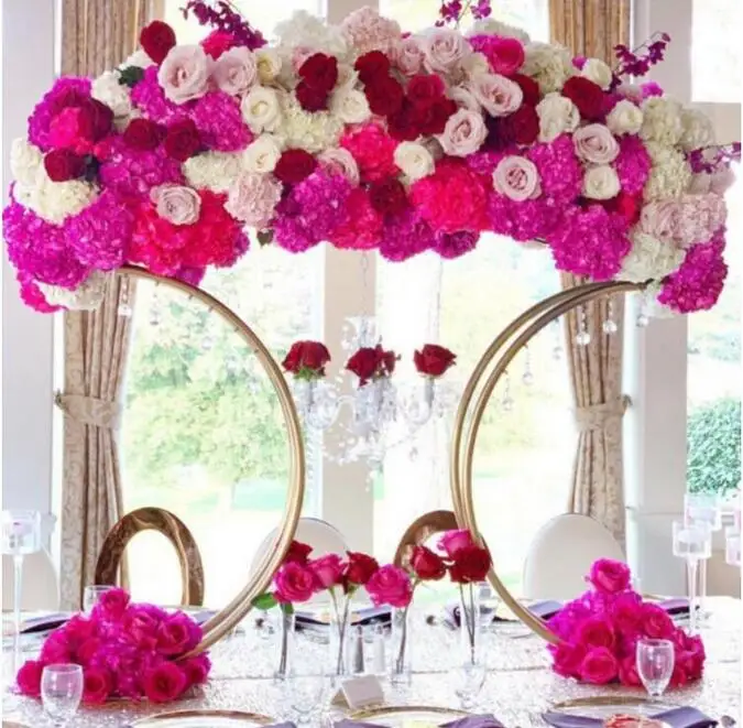 

5pcs table centerpiece metal flower stand centerpiece for wedding tables