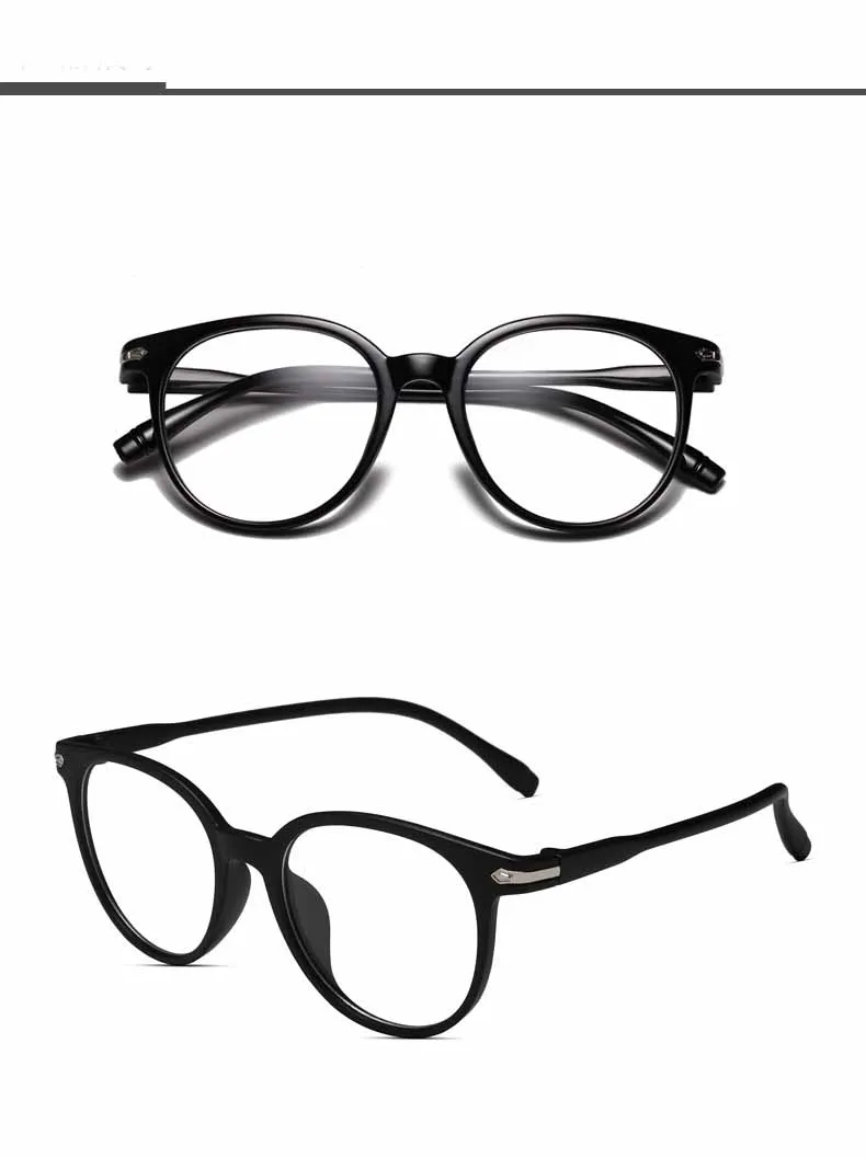 Cat Eye Big Glasses Frame Women Solid Color Transparent Ultralight Optics Spectacles Frames Prescription Eyeglasses
