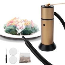 Professional Food Smoking Gun Cold Smoke Generator for BBQ Grill Kitchen Cooking Bar Molecule Food Cocktail Smoked Tools