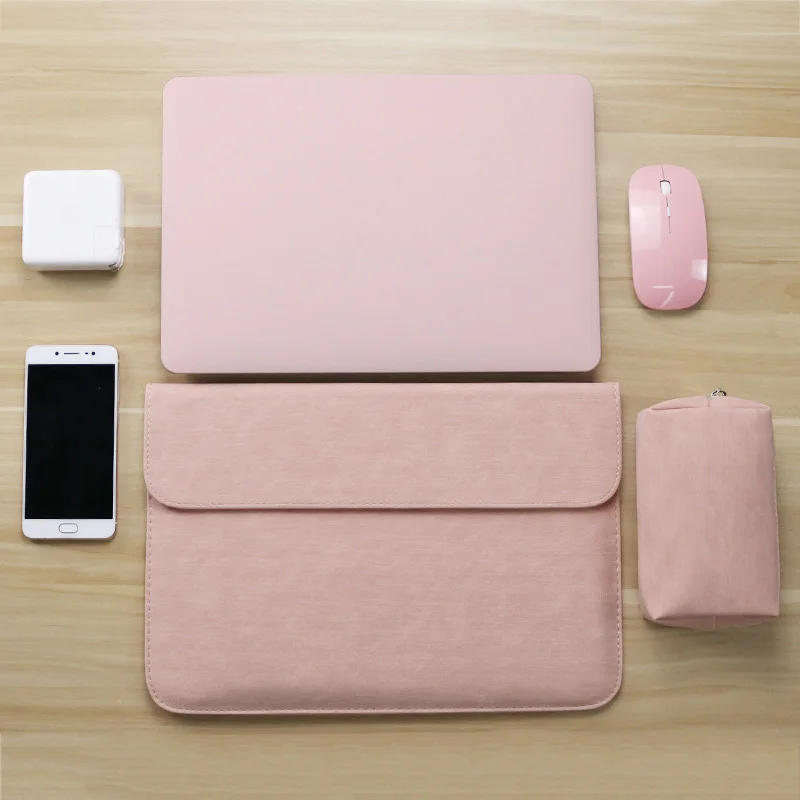 Portable PU Laptop Sleeve Bag Notebook Handbag Case For Macbook Air Pro 11 12 13 Retina New Pro 13.3 15.4 Touch Bar Cover