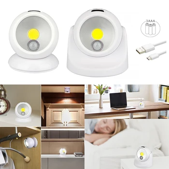 

Multifunction 360 Rotation Human Body Induction Lamp Night Light Lamp Corridors And Corridors With Automatic Induction Charging