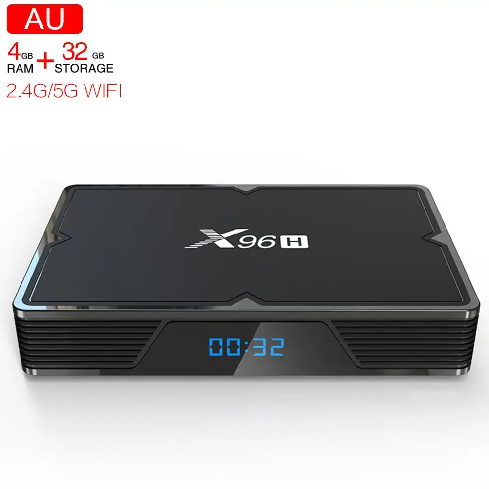 X96H(H603) ТВ приставка Android 9,0 система Двойной HDMI Поддержка 6K памяти 4 Гб 64 Гб HD сетевой плеер Wifi 2,4/5G приставка - Цвет: F